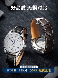 Leather Watch Strap Men's Butterfly Buckle Watch Chain Accessories Women's Substitute Tissot Mido Longines Casio Dw Seiko