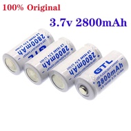 2024 High capacity 2800mAh Rechargeable 3.7V Li-ion 16340 Batteries CR123A  LED Flashlight For 16340