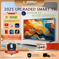 LGBK Smart Android TV Murah 43 inch Google TV With Netfile/Google Player Fast DElivery