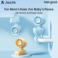 JisuLife Stroller Fan 4 (5000mAh) 38H Long Battery Ultra Quiet Octopus Fan