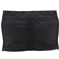 二手愛馬仕 Herline Pouch MM 手拿包，尼龍帆布材質，灰色，拉鍊開合，男女通用