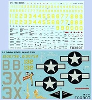 Douglas C-47 SKYTRAIN/Dakota PIN-UP Nose Art and Stencils #1 1/72 Foxbot 72-017