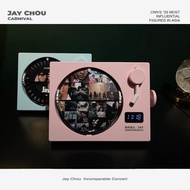 Jay Chou ABS Desktop Desk Calendar LED Clock 2024 Mechanical Rotating Desk Calendar