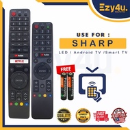 SHARP LEDAndroid TV Smart TV Remote Control 326 Compatible With GB326WJSA, GB238WJSA,GB105WJSA, GA80