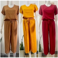 square pants challis terno for women(3sizes)
