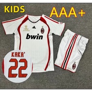 【Retro Jersey】AC Milan 06/07 Away Children AC Milan Retro Jersey Milan 2006 AC Milan KIDS Jersey Cus