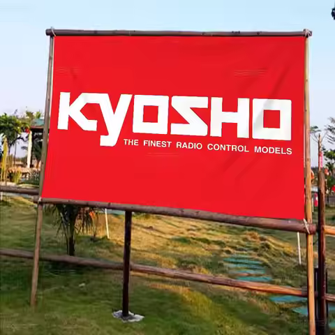 Kyosho Japan RC Logo Large Size Flags Printing Patterns Interesting Birthday Party Decorations Banne