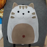 kiro 貓咪 拼布包 小背包 虎斑貓 灰色 包包