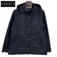 Aquascutum 5003204088 海軍藍雙向塔夫綢派克大衣修身夾克 8 碼 [二手]