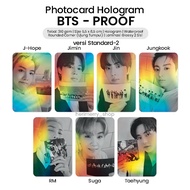 Photocard Hologram BTS Proof Unofficial - Photo card Premium Kpop Laminasi Glossy Army