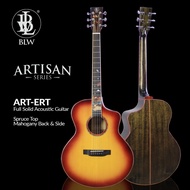 BLW Premium ARTISAN Series Full Solid Spruce Mahogany Back and Side Acoustic Guitar ART-ERT