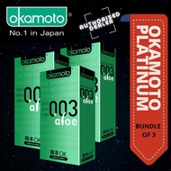 [BUNDLE OF 3] [DISCREET PACKAGING] *Okamoto Aloe 10pcs from Local Supplier*
