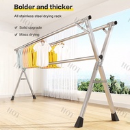 Ampaian Baju Penyidai Baju Ampai Kain Tempat Jemur Pakaian Stainless Steel Sidai Baju Besi曬衣架不銹鋼戶外240cm double pole Cloth hanger/Cloth drying Rack/Penyidai Baju Rak