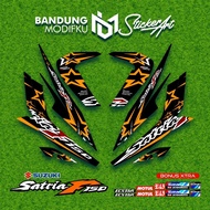 SATRIA F150 STRIPING MOTIF 15 BANDUNG MODIFKU/ ECSTAR/ SATRIA FU BARONG 2012/ STICKER/ STICKER/