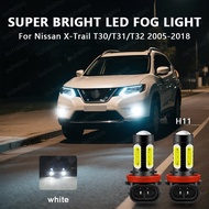 2pcs For Nissan Qashqai j10/j11 For Nissan X-Trail T30/T31/T32 2005-2018 LED H8 H11 Fog Light Bulb C
