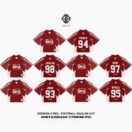 SB19 JERSEY V2 IN RED V-neck Short-sleeved Jersey