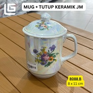 VINTAGE Ceramic MUG + Lid Mug Coffee Mug Ceramic
