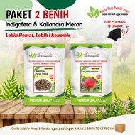 Paket 2 Benih indigofera super dan benih kaliandra merah gratis polybag