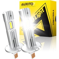 AUXITO 2025 Upgraded H1 LED Light Bulb, 1:1 Mini Size, No Adapter Required Easy install, 6500K White
