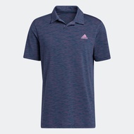 adidas กอล์ฟ เสื้อโปโลผ้าตาข่าย Broken-Stripe ผู้ชาย สีน้ำเงิน GM0239