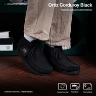 Voyagstuffofficial - Ortiz Corduroy Black Chungky Wallabee