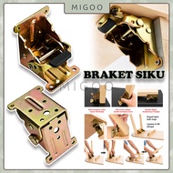 SIKU MigooStore Folding Table Leg Hinge Bracket/ Table Leg Fold Bracket Hinge Press-on Angle Bracket