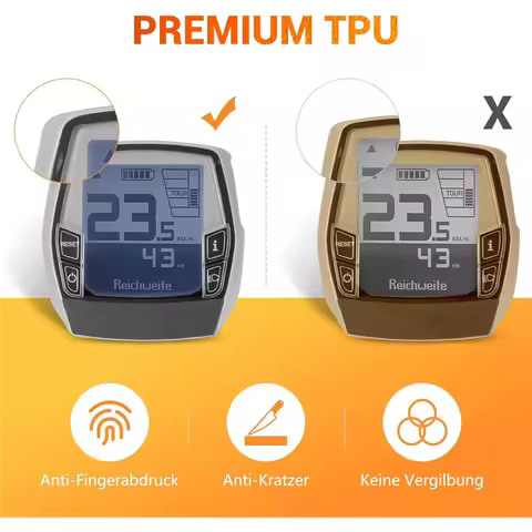 A79E-E-Bike Screen Protector 2Pcs For Intuvia E Bike Accessories Protective Case For Speedometer