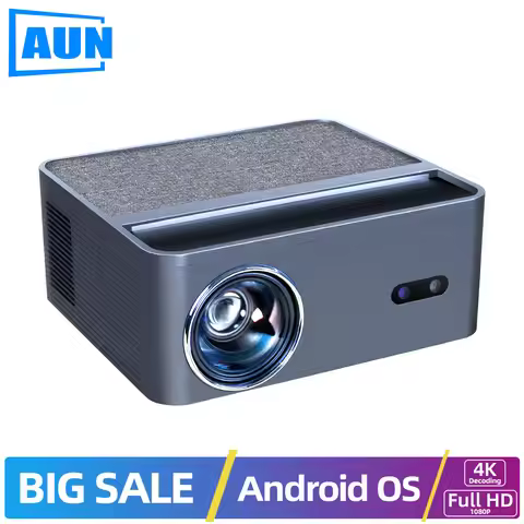 AUN A45 Projector Android Home Theater Laser Game 3D Full HD 1080 Native Bluetooth WIFI Projectors K
