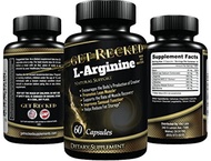 [USA]_Get Recked L-Arginine Supplement - 60 Capsules - Enhancement for Men, Premium Amino Acids for