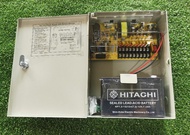 ตู้จ่ายไฟสำหรับกล้องวงจรปิด 8 กล้อง 12 V 10 A มีแบตเตอร์รี่สำรอง (UPS)