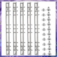 [P K A M] B5 9-Hole Ring Binder Mechanisms, 4 Set Binder Spine Replacement for Binder Planners,2cm, 