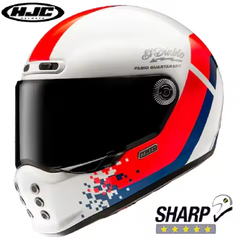 Original HJC V10 Motorcycle Helmet Retro Full Face Racing Off-road Helmet Men Women Cascos Para Moto