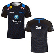 DRX Korea Team 2022 Custom Name DEFT LOL LCK Deft Zeka BeryL Pyosik Kingen T Shirt Men Women E-sport