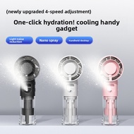 F1 Handheld Spray Fan for Hydration, Mini Portable USB Rechargeable Fan for Students, Outdoor Eco-fr