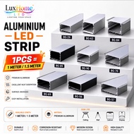 LED Aluminium Profile Aluminium Channel LED Strip Housing PC Cover Diffuser Track 1Meter 1.5meter LE