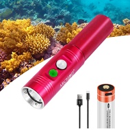 ARCHON V10S Diving Flashlight Underwater Scuba Dive Light 1200 Lumens Waterproof Torch with Power In