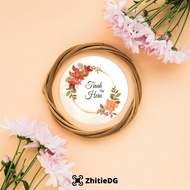 Zhitie - Custom Round Stickers with Wedding Name, Big Size Souvenir SWD-02