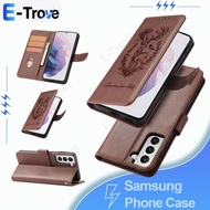 For Samsung Galaxy A01/A02/A03/A04/A05/A06/A07/A10 Series Magnetic Buckle Flip Wallet Card Slot Desi
