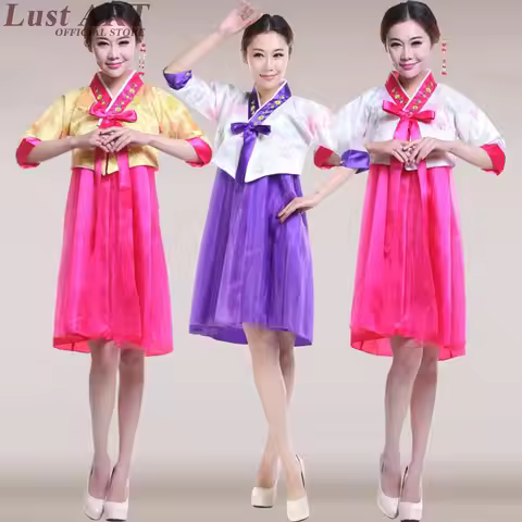 2018 new korean hanbok women traditional korean clothing ladies hanbok korean dress summer korean tr
