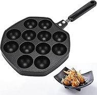 12 Hole Takoyaki Makers,frying Pan Grill Pan，takoyaki Pan, Multifunctional Electric Griddle, Electric Skillet, Takoyaki Machine, Nonstick Baking Maker, For Home Pancake Baking, Cake Pop Grill