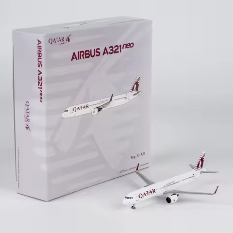 13147 Alloy Collectible Plane Gift NG Models 1:400 Qatar Airways Airbus A321neo Diecast Aircraft Jet
