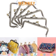 WEY Purse Frame Kiss Clasp Vintage Pattern Metal Bag Hardware Bag Making Bag Frame Buckle Bag Kiss C