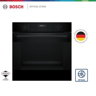 [NEW] Bosch Series 4 Built-In Oven 60×60cm | 76L | Black | Hydrolytic | 3D HotAir - HJA715BA0K
