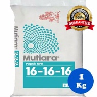 NPK FERTILIZER MUTIARA 16 16 16 Factory Packaging 1 kg