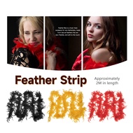 2M Party Costume Party Decoration Fluffy Wedding Supplies Apparel Fabric Feathers Feather Boa Strip