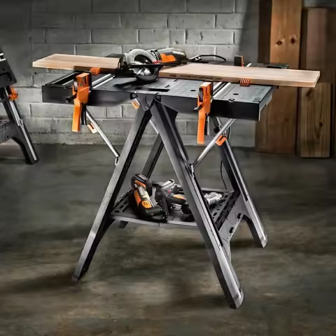 New WX051 Multifunctional Portable Woodworking Saw Table Fast Fixing Saw Frame Folding Table Handhel