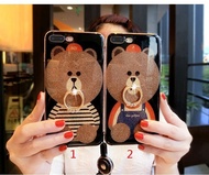 Samsung S9 S9 Plus Note 9 Cute Glitter Bear Case