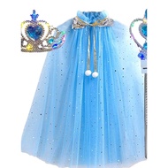Halloween costume halloween costume for kids girl Glowing Elsa Cloak Set Halloween Christmas Perform