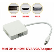 New 3 in 1 Mini DP DisplayPort to HDMI/DVI/VGA Display Port Cable Adapter for Apple MacBook Pro Air mini iMac