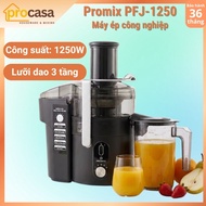 Promix PFJ-1250 premium fast juicer - 1250W - 5 speeds - 3-stage filter pressing grid
